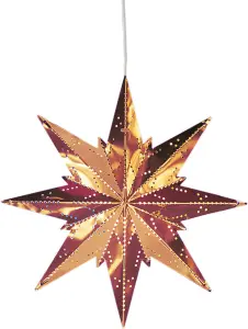 Adventsstjärna - Metall Mini - 25 cm - www.frokenfraken.se