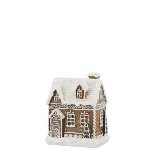 Pepparkakshus - LED - 10 x 8 x 6 cm - www.frokenfraken.se