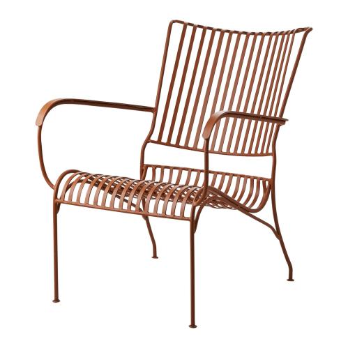 Fåtölj - Metall Orange - 56 x 35 x 53 cm - www.frokenfraken.se