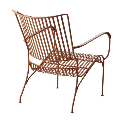 Fåtölj - Metall Orange - 56 x 35 x 53 cm - www.frokenfraken.se