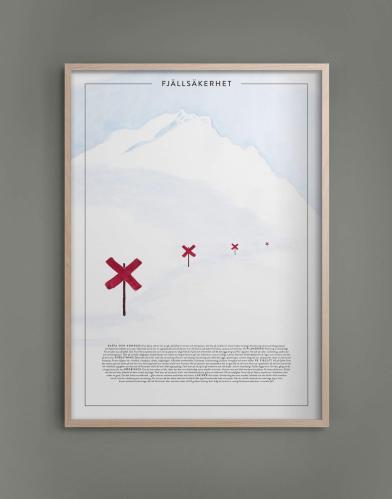 Poster - Fjällsäkerhet - 30 x 40 cm - www.frokenfraken.se