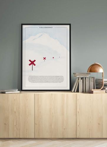 Poster - Fjällsäkerhet - 30 x 40 cm - www.frokenfraken.se