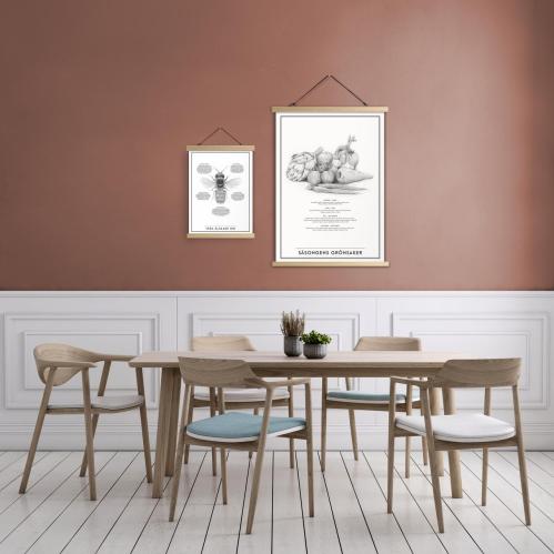 Poster - Säsongens Grönsaker - 50 x 70 cm - www.frokenfraken.se
