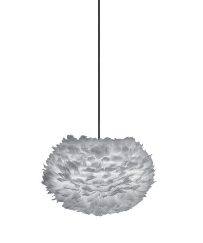 Eos Grey - Fjäderlampa Medium - 45 cm - www.frokenfraken.se