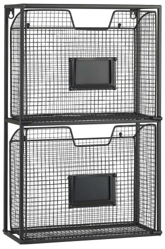 MagasinHållare till vägg med 2 fack - 34 X 55 X 14,5 CM - www.frokenfraken.se