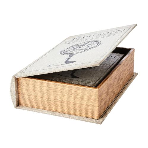 Förvaringsbok - Boklåda - 2 storlekar - Vit - 27 x 19 x 7 cm - www.frokenfraken.se