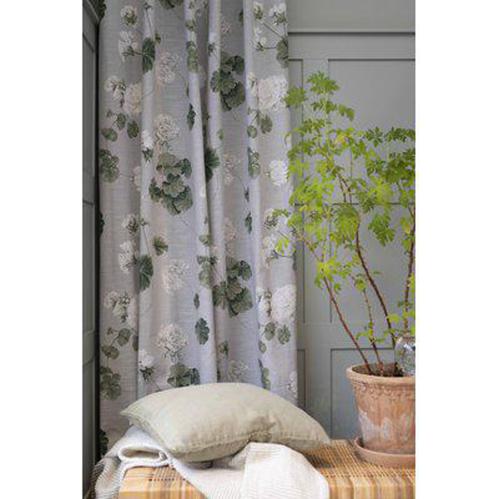 Gardiner - Multiband - Pelargon - Ljusgrå - 2 st - 145 x 245 cm - www.frokenfraken.se