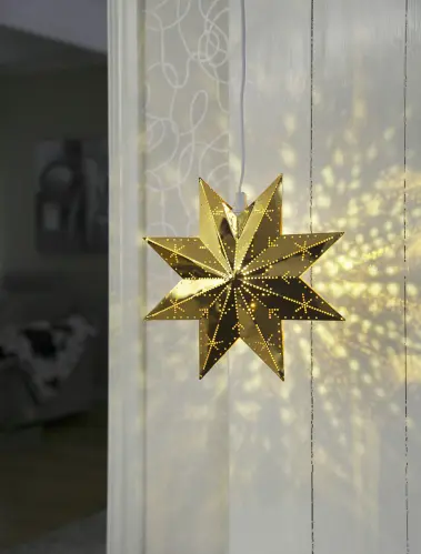 Adventsstjärna - Metall Classic - 28 cm - www.frokenfraken.se