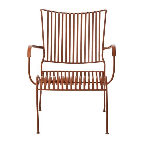 Fåtölj - Metall Orange - 56 x 35 x 53 cm - www.frokenfraken.se