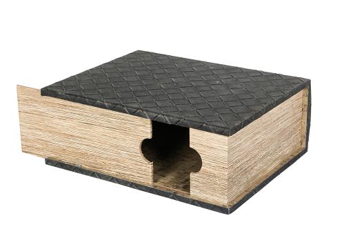 Vinbox - Boklåda Flätad - 23 x 11,5 x 29,5 cm - www.frokenfraken.se