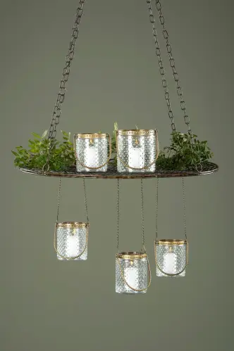 Hängande Bricka Nät Ampel - Ø60 x 102 cm - www.frokenfraken.se