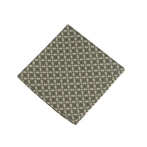 Tygservett - INES - GRÖN - 45 X 45 CM - 6-pack - www.frokenfraken.se