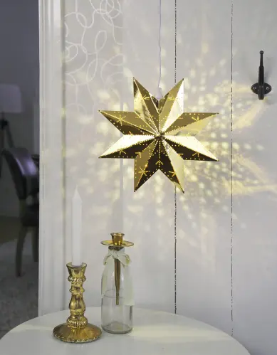 Adventsstjärna - Metall Classic - 28 cm - www.frokenfraken.se