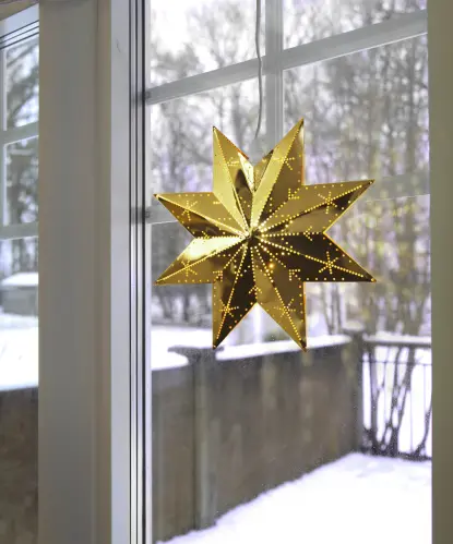 Adventsstjärna - Metall Classic - 28 cm - www.frokenfraken.se