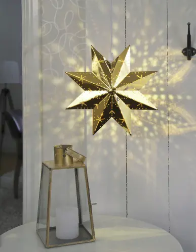 Adventsstjärna - Metall Classic - 28 cm - www.frokenfraken.se