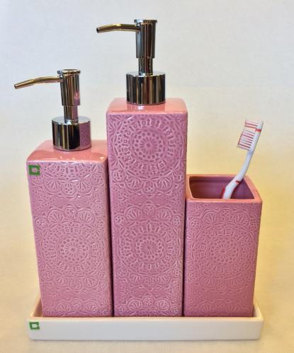 Badrumsset - Tvål, Lotion & Tandborste - Rosa Gracilis - www.frokenfraken.se