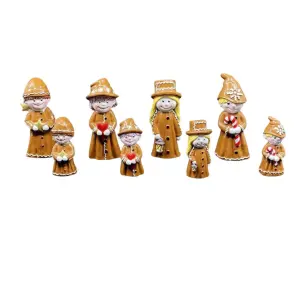 Pepparkakgubbe - Barn - 4 figurer - 8,5 x 3 x 3 cm - www.frokenfraken.se
