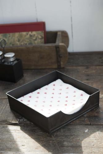 Servett röda Hjärtan 20 st - 33 X 33 CM - www.frokenfraken.se