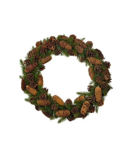 Krans med kottar - Julkrans - ø45 cm - www.frokenfraken.se