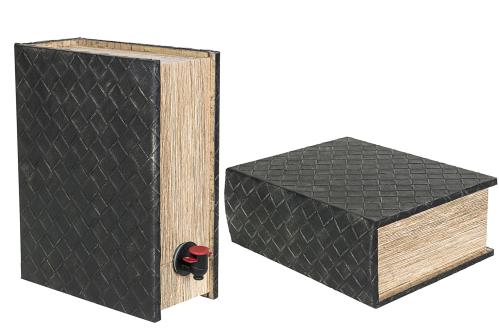 Vinbox - Boklåda Flätad - 23 x 11,5 x 29,5 cm - www.frokenfraken.se