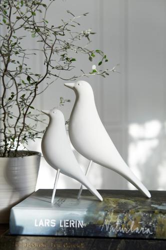 Fågel - Vit - Prydnad - 9 x 24 x 24 cm - www.frokenfraken.se