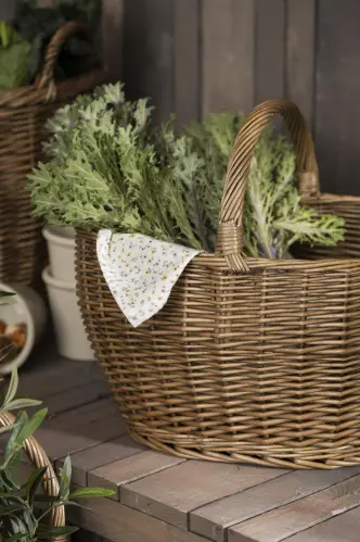 Korg med handtag - Brun - 45 cm - www.frokenfraken.se