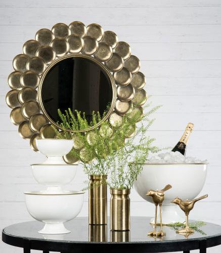 Ljusstake - För värmeljus - Fågel - Guld - 21 cm - www.frokenfraken.se