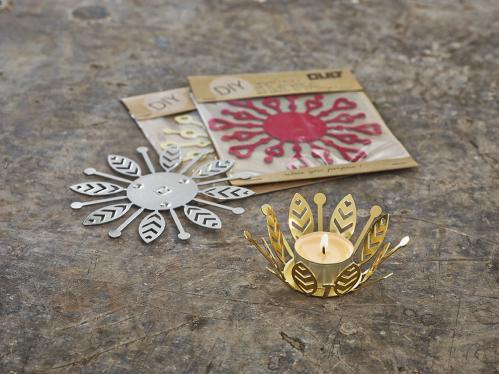 Ljuslykta Hjärta - DIY Guld - www.frokenfraken.se