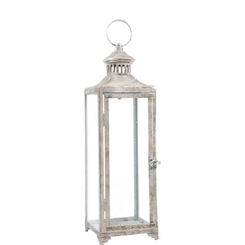 Ljuslykta - Hög Silver Vintage - 48,5 cm - www.frokenfraken.se