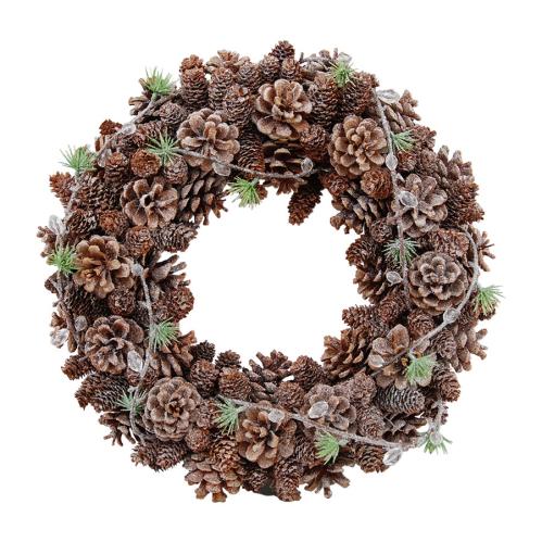 Krans - Julkrans/Dörrkrans - Kottar Frost - Ø38 cm - www.frokenfraken.se