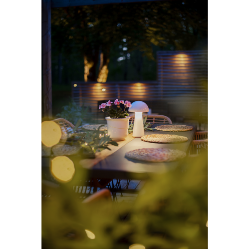 Bordslampa Utomhus - Mushroom Vit - 28 cm - www.frokenfraken.se