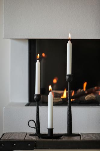Ljusstake - Kammarljusstake - Gjutjärn - 8 x 17 cm - www.frokenfraken.se