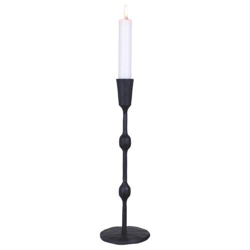 Ljusstake Frank Hög - Svart - Ø8 x H27 cm - www.frokenfraken.se