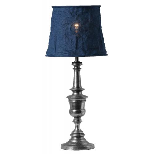 Lampskärm - Linne - Navy Blue - Ø32 - www.frokenfraken.se