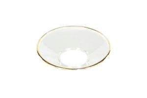 Ljusmanschett - Glas - Guldkant - 6,5 cm - www.frokenfraken.se