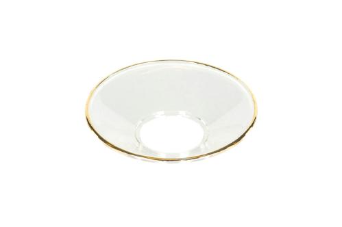 Ljusmanschett - Glas - Guldkant - 6,5 cm - www.frokenfraken.se