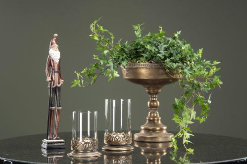 Kruka - Pokal - Mässing/Brun - 30 x Ø25 cm - www.frokenfraken.se