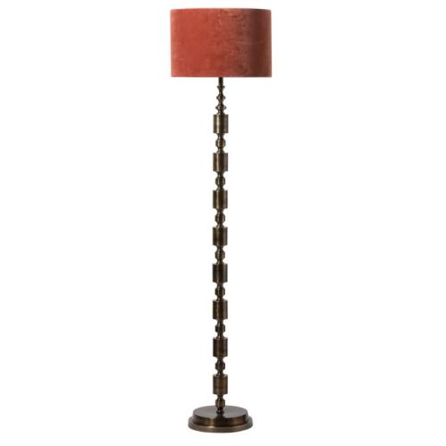 XXX_UTGÅTT_Lampskärm - Sammet - Rust - Ø38 cm - www.frokenfraken.se