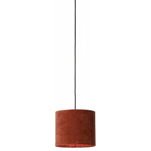Lampskärm - Sammet - Rust - Ø17 cm - www.frokenfraken.se