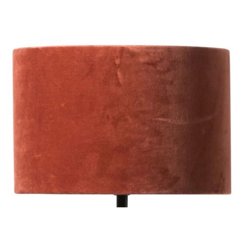 XXX_UTGÅTT_Lampskärm - Sammet - Rust - Ø38 cm - www.frokenfraken.se
