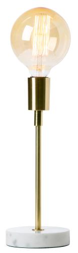 Lampfot - Mässing & Marmor - 33 cm - www.frokenfraken.se