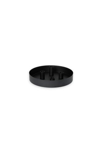 Bordsljusstake - SUND - 4 ljus magnet - Svart - Ø34 cm - www.frokenfraken.se