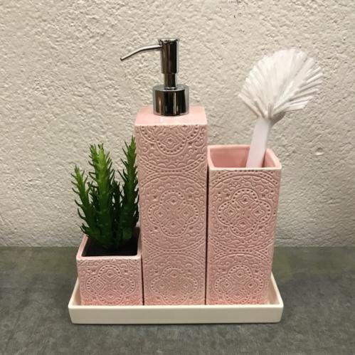 Diskbänksset - Orient Rosa - www.frokenfraken.se
