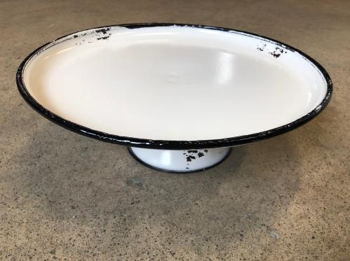 Kakfat - Tårtfat - Emalj - Vintage - 33 cm - www.frokenfraken.se