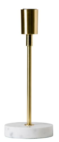 Lampfot - Mässing & Marmor - 33 cm - www.frokenfraken.se