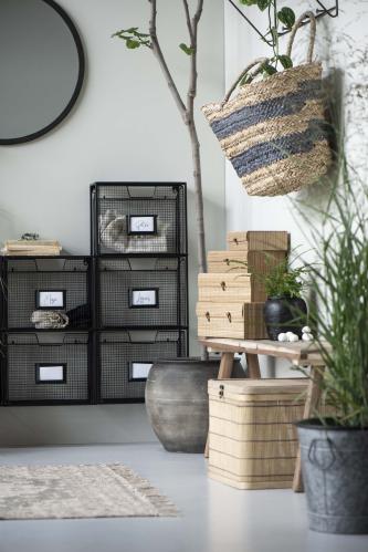 MagasinHållare till vägg med 2 fack - 34 X 55 X 14,5 CM - www.frokenfraken.se