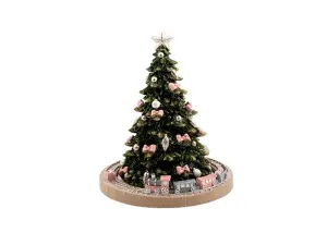 Speldosa -Julgran med tågbana Ø15 x 18,5 cm - www.frokenfraken.se