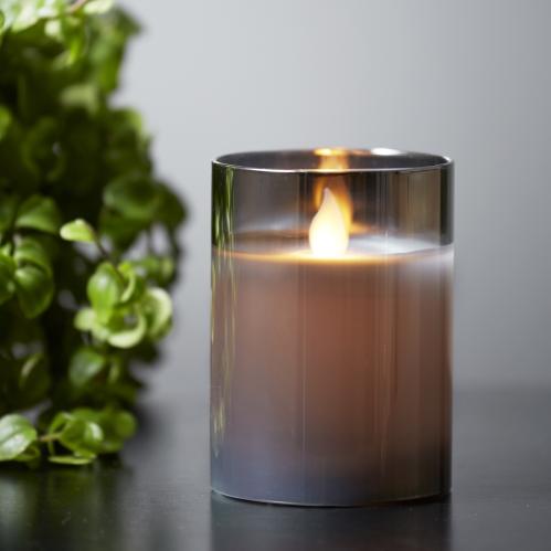 Batteriljus - M-Twinkle - Glashållare - Grå - 5 x 7.5 x 5 cm - www.frokenfraken.se