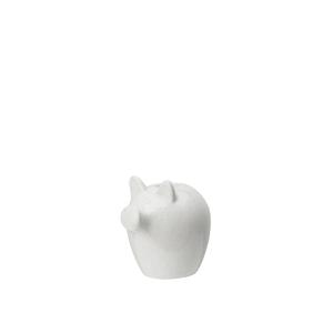 Ljusstake - Gris - Vit - 9 x 8 x 9 cm - www.frokenfraken.se