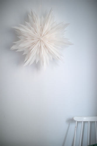 Julstjärna Papper - Oslo 60 cm - Vit - www.frokenfraken.se